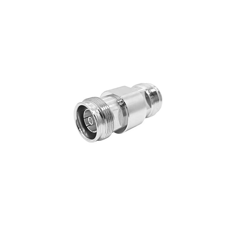 Mini DIN 4.3-10 L20 Male Plug to 4.3/10 Female Jack 90 Degrees Rf Coaxial Connectors Coax Converter Adaptor Adapter