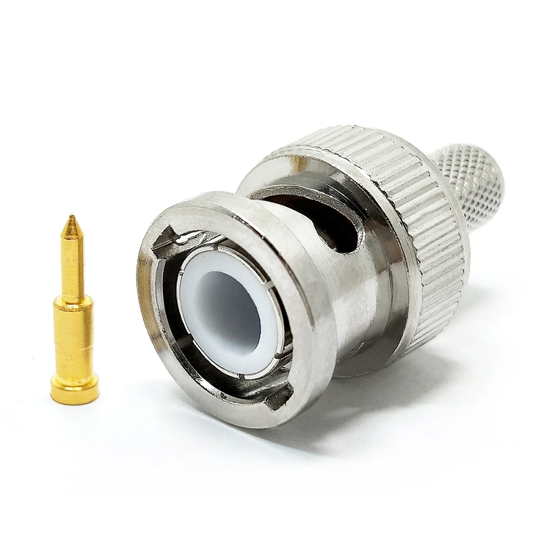 50ohm BNC Connector male Plug connector crimp for RG174 RG316 LMR100 Coaxial Cable SDI BNC Connector