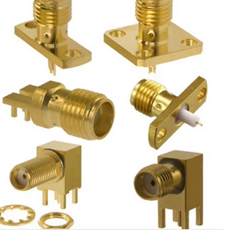SMP Male Plug to SMA Female Jack RF Coax Adapter