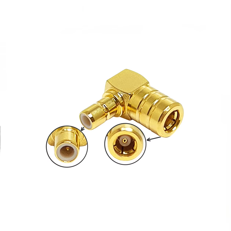 Twin Fakra SMB Male Crimp Plug (Blue) for RG174/RG316/WTR100