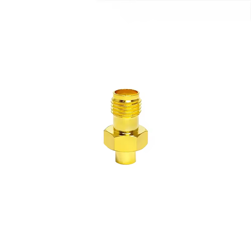 Gold‑Plated SMA Female to SMP Male RF Coax Adapter
