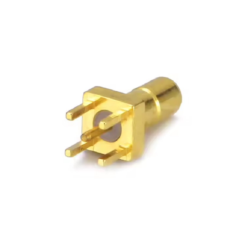 SMC/SSMA/SSMB/SSMC Series: RP‑SMA Male Elbow Clamp for WDFR400/RG8 RF Coax Cable