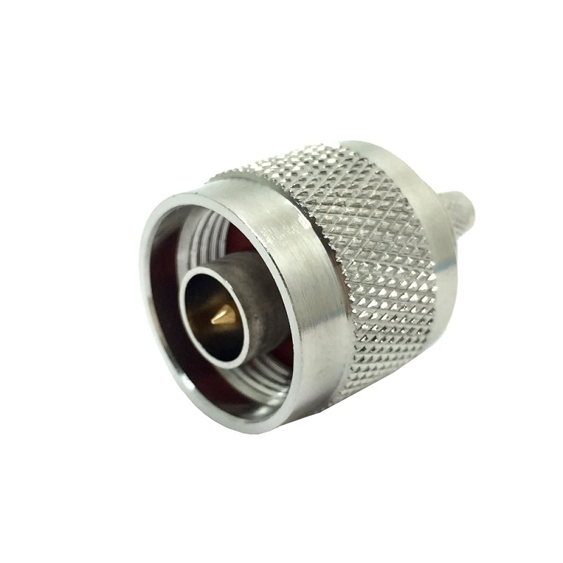 N Connector Male Plug Crimp Right Angle RF Connector for H155 WTR240 Coaxial Cable