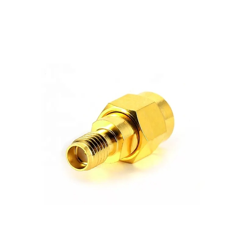 SMB/SMC/SSMA/SSMB/SSMC Series: RP‑SMA Male Elbow Clamp for WDFR400/RG8 RF Cable