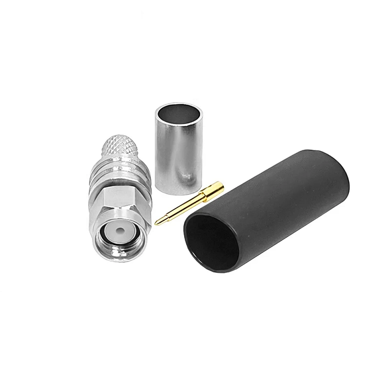 SMA Male Plug Connector Gold Plated Crimp Sma WTR195 Coaxial Cable WTR200 Male