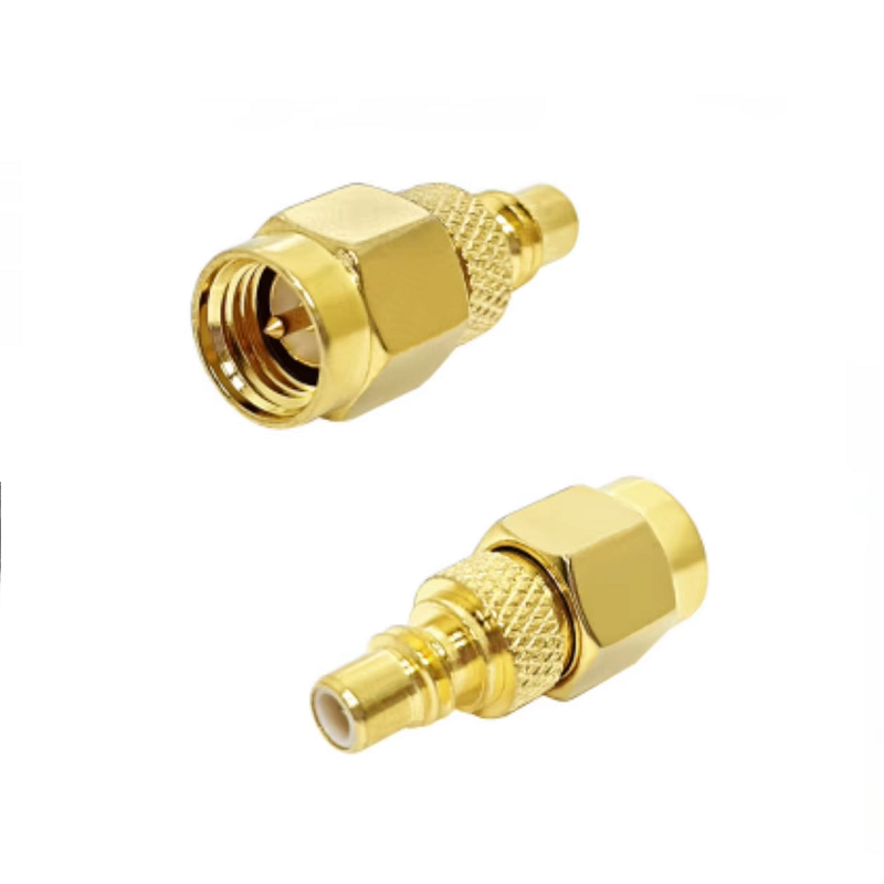 Gold Plated Smc Male Plug Rg174 Rg316 Cable Rf Coaxial Connector