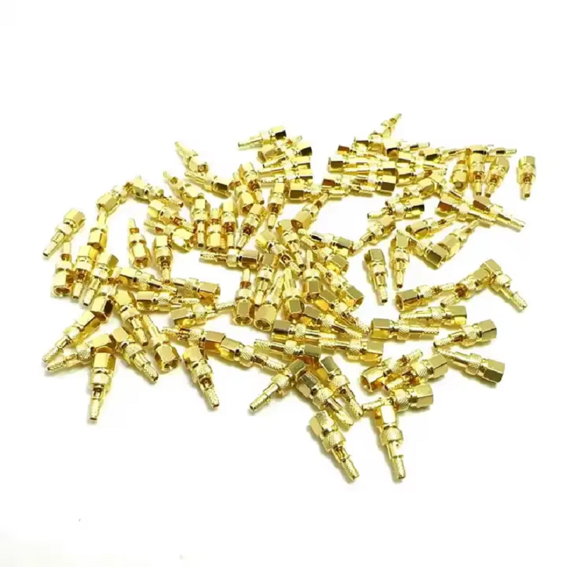 RF Connector Copper Straight SMC Female to SMA Female Adapter