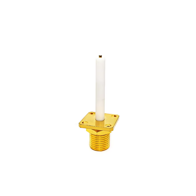 Flange BMA Connector Female Jack Flange 2 Holes Panel Mount Straight RF Connector