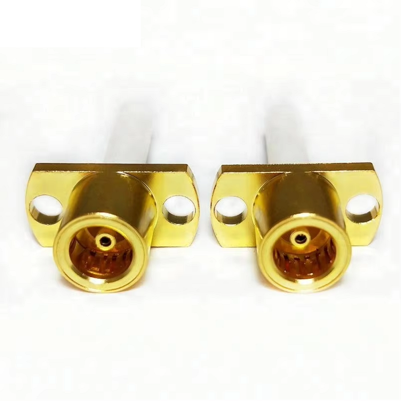 Flange BMA Connector Female Jack Flange 2 Holes Panel Mount Straight RF Connector