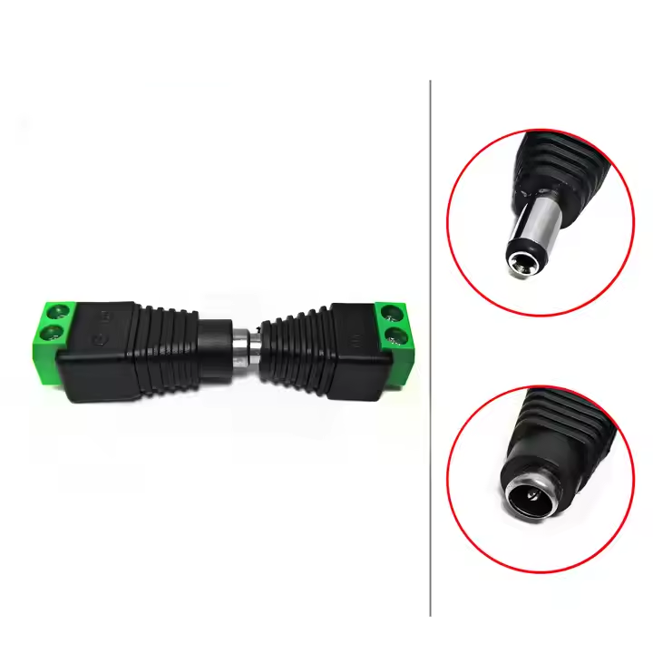 5.5*2.1mm Male DC Connector / DC Jack Adapter/ Dc Power Jack Plug Adapter Bulk RF Male Female Socket Nakamichi Banana Male Jack