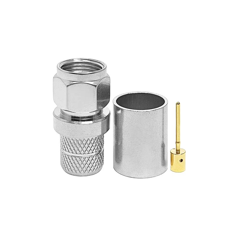 RF Connector 75 Ohm F-Type Compress Male Plug for RG-6