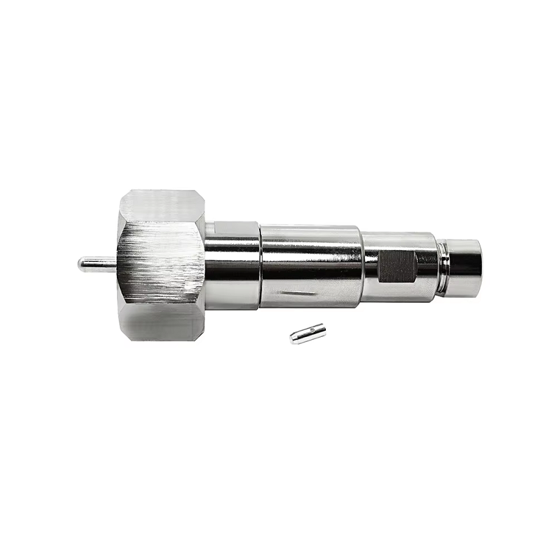 Brass Material Rf Connector Nickel-plated LC Male Plug Clamp for Coaxial Cable 1/2 Feeder Cable