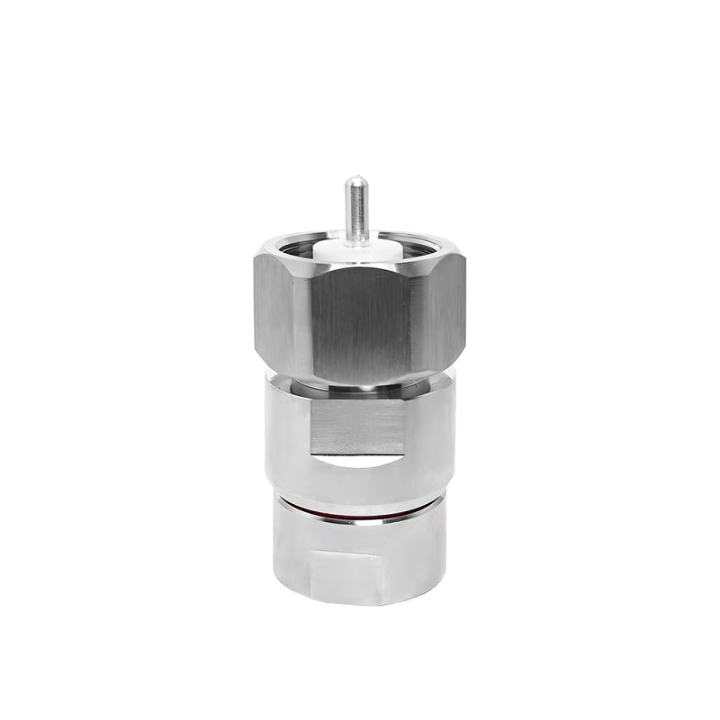 Brass Material Rf Connector Nickel-plated LC Male Plug Clamp for Coaxial Cable 1/2 Feeder Cable