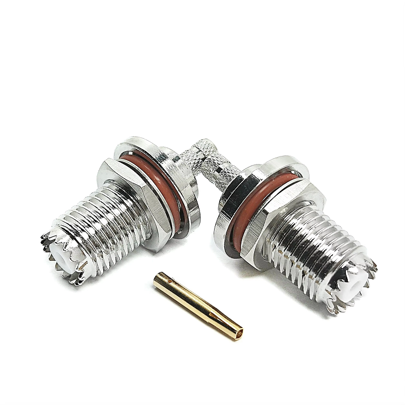 Of Full Brass Bnc Female Jack to Mini Uhf PL259 Male Plug RF Connector Adapter