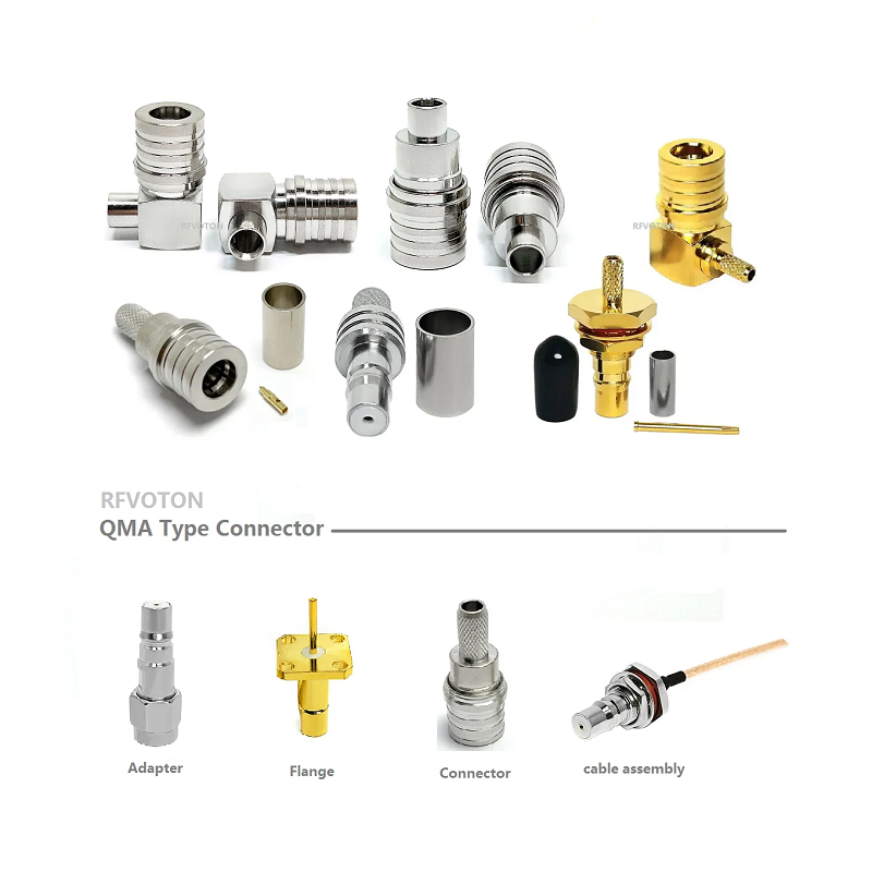 RFVOTON QMA MALE to N MALE Pigtail for Rg142 Jumper Cable Assembly