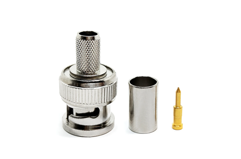 50ohm BNC Connector male Plug connector crimp for RG174 RG316 LMR100 Coaxial Cable SDI BNC Connector