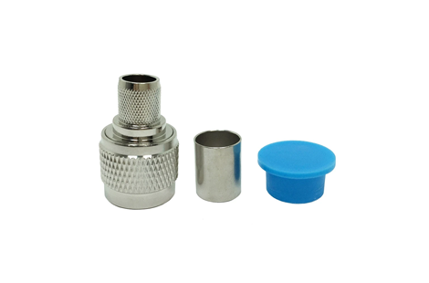 Hexagon N Male Plug LMR400 Cable Crimp Connector Coaxial Cable Solder Pin Connector in Stock ROHS
