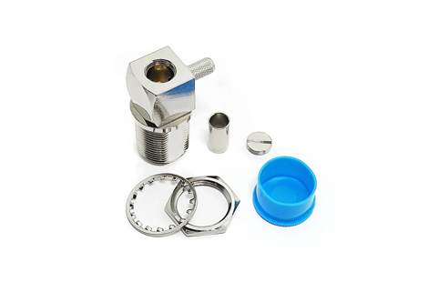 N Connector Male Plug Crimp Right Angle RF Connector for H155 WTR240 Coaxial Cable