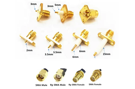 SMA Male Plug Connector Gold Plated Crimp Sma WTR195 Coaxial Cable WTR200 Male