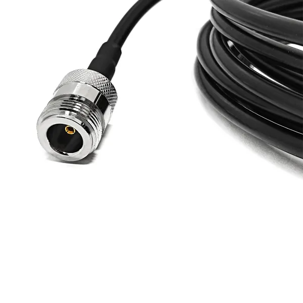 Cable Assembly TNC Type Male Pin Right Angle 90 Degree to N Type Female Jack for LMR195 Coaxial Cable Jumper 8 Metre Length