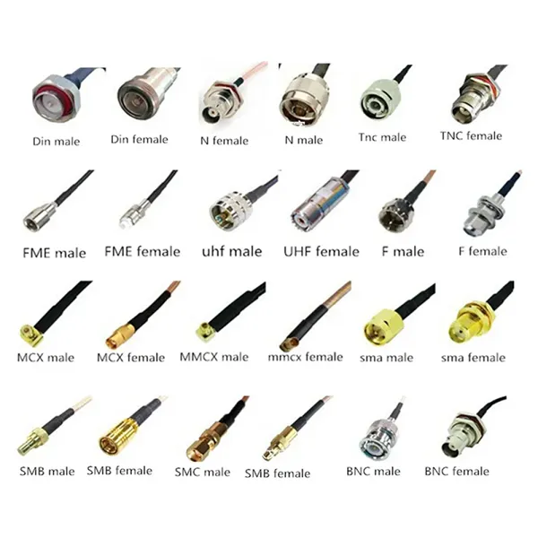 Directly N Male to Sma Plug Length Rg142 Jumper Cable Double Silver Plated Copper Braid Assembly Pigtail