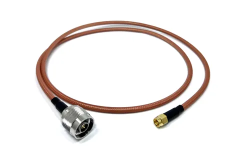Directly N Male to Sma Plug Length Rg142 Jumper Cable Double Silver Plated Copper Braid Assembly Pigtail