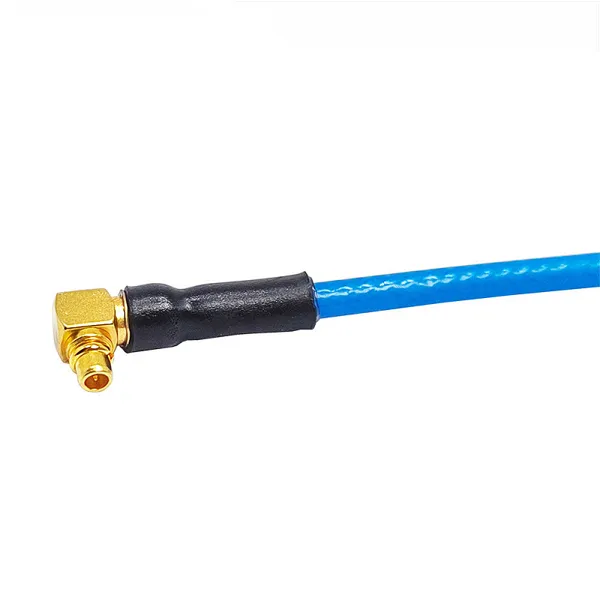 Directly N Type Female Flange to MMCX Male 90 Degrees Right Angle SS405 SS-405 RF Jumper Cable Assembly RF Coaxial Cable