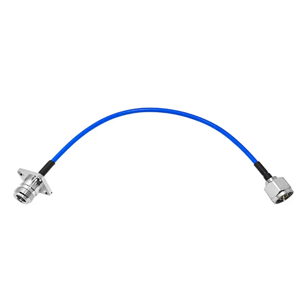 N Female Jack Panel Flange to n Male Plug Rg402 Jumper Cable Assembly in Stock ROHS in Stock 30cm