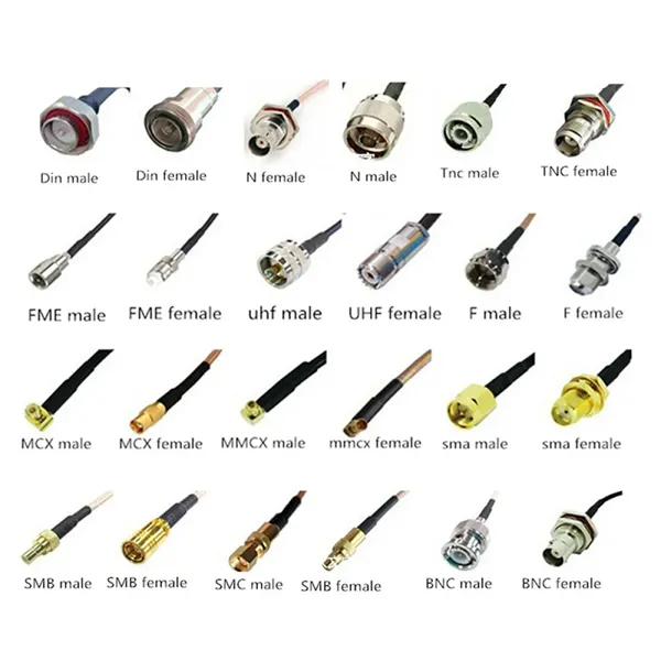 N Female Jack Panel Flange to n Male Plug Rg402 Jumper Cable Assembly in Stock ROHS in Stock 30cm