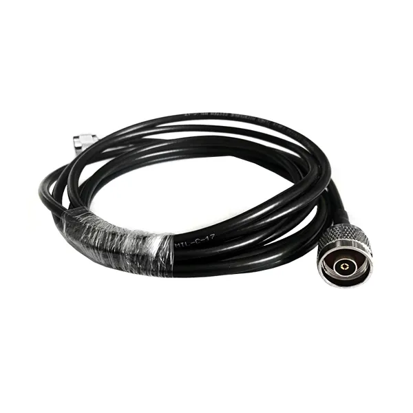 RF Coaxial Cable Assembly RP N Male Pin to RP TNC Male for LMR200 Jumper 3 Metre Length