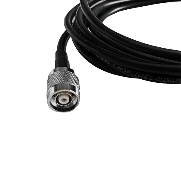 RF Coaxial Cable Assembly RP N Male Pin to RP TNC Male for LMR200 Jumper 3 Metre Length