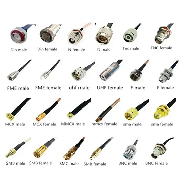 N SMA Male Female BH Panel to RP SMA Male Female RA Blue RG141 RG402 SS402 RG405 SS405 RF Pigtail Extension Cable