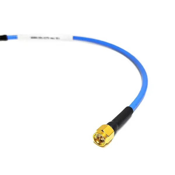N Type Female Jack 4 Holes Flange Panel Mount to SMA Male Plug Cable Blue RG141 RG402 RF Coax Jumper Cable