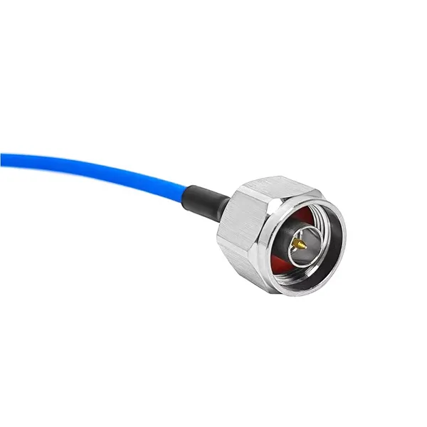 N Type Female Jack Flange Panel Mount to N Type Male Plug 0.141-inch 0.141 RF Pigtail 30cm Cable Assembly