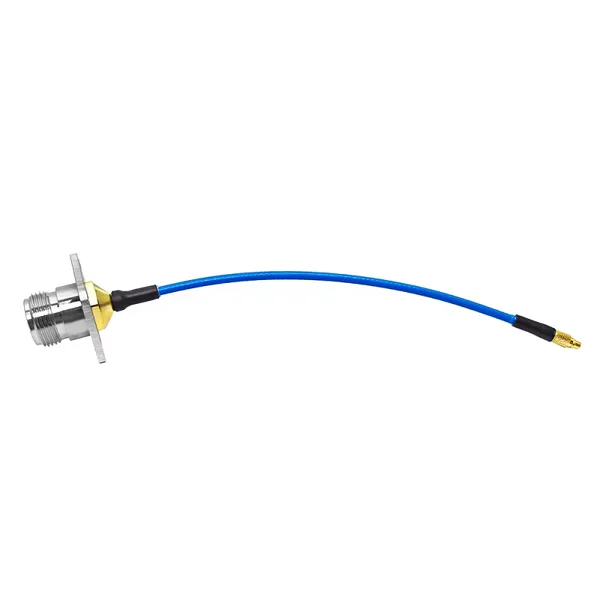 N Type Female Jack Flange to MMCX Male LOW LOSS RG405 RG-405 RF Pigtail Jumper Extension Cable Assembly