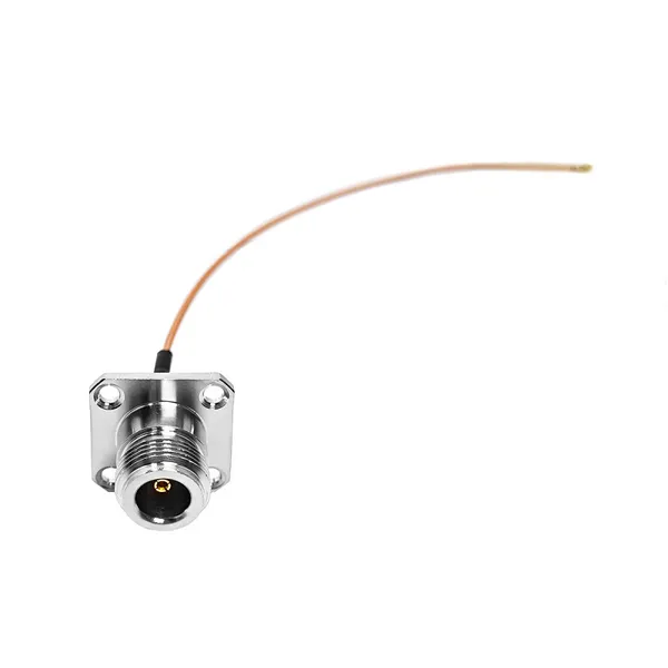 N Type Female Jack Flange to UFL U.FL Connector Pigtail Coaxial Rf RG178 Wire Pigtail Jumper Extension Cable