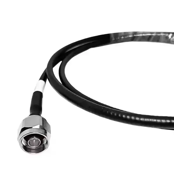 N Type Male Plug to N Type Male Plug 90 Degrees Right Angle 14 Superflex Low Pim FSJ1-50A Feeder Coaxial Cable