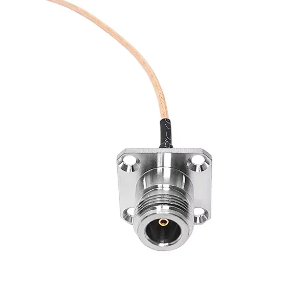 SMA Male Plug to N Type Female Jack Flange 4-hole Panel Mount for RG316 RG-316 RF Pigtail Extension Cable Assembly