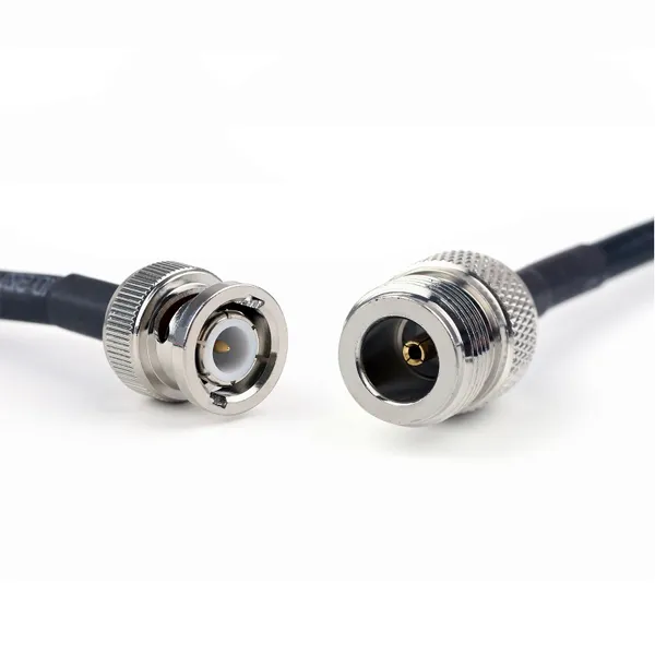 RF Coaxial Cable Assembly N Type Female Jack to BNC Type Male Pin Crimp for RG58 Extension Pigtail Jumper