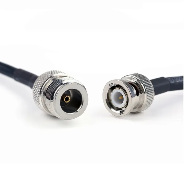 RF Coaxial Cable Assembly N Type Female Jack to BNC Type Male Pin Crimp for RG58 Extension Pigtail Jumper