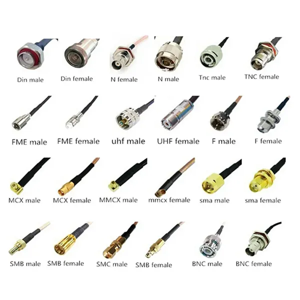 SMA Male Plug to N Female Jack Panel Flange Chassis Mount 4 Holes RG400 Jumper Cable Assembly 30cm Rf Connector