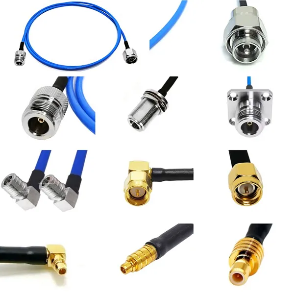 SMA Male Plug to N Female Rg402 Rg141 SS405 Rg405 RG-405 Rf 18G Jumper Cable Assembly Silver Plated Copper Braid