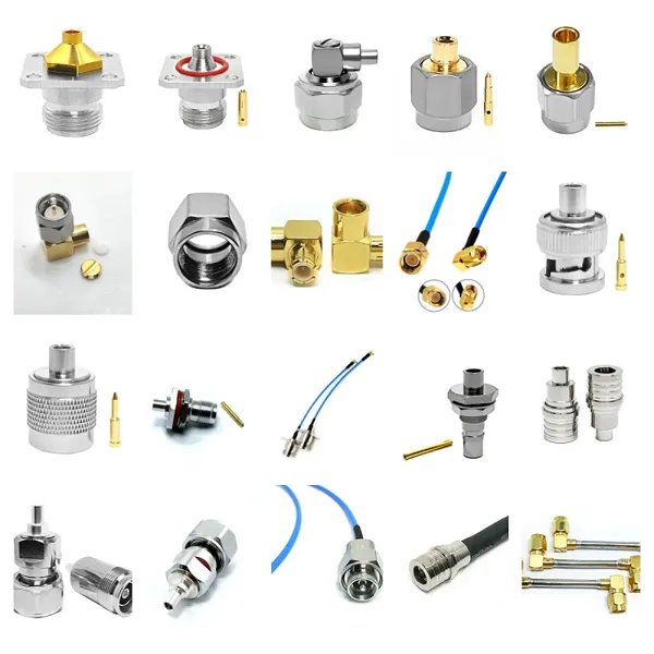 SMA N Type QMA BNC TNC 4.3-10 MCX MMCX SMB Male Plug Female Flange Jack Panel Mount for RG402 Rf Pigtail Cable Assembly