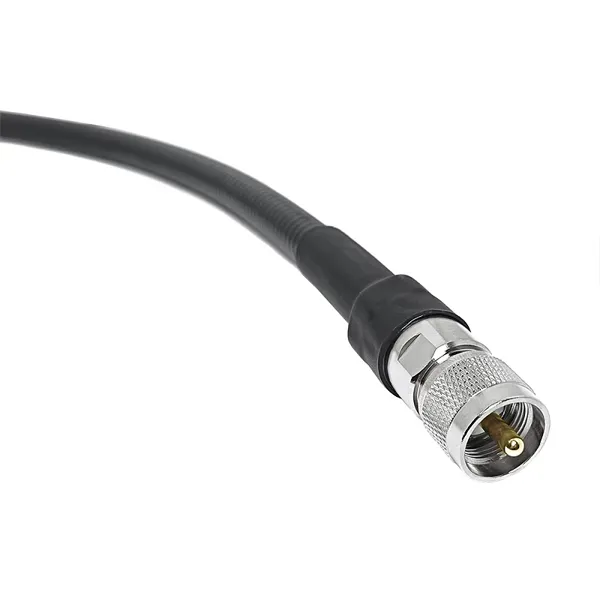 UHF Male PL259 to N Type Male Plug 90 Degree Connector for 12 Super Flexible Supersoft SF Feeder Cable Assembly