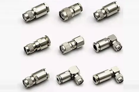 N Type BNC TNC SMA QMA MCX UHF MMCX 7/16 DIN 4.3-10 FME Male Plug Female Jack 90 Degree Crimp RF Coax Connector Adapter