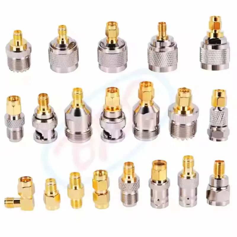 Adaptor N Type TNC SMA SMB SMC BNC 7/16 Mini Din 4.3-10 Female Male F RCA UHF FME QMA RF Coax Coaxial Connector Adapter
