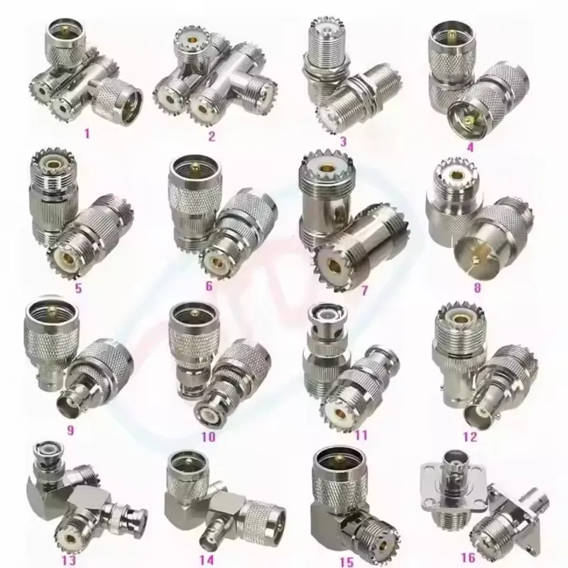 Adaptor N Type TNC SMA SMB SMC BNC 7/16 Mini Din 4.3-10 Female Male F RCA UHF FME QMA RF Coax Coaxial Connector Adapter
