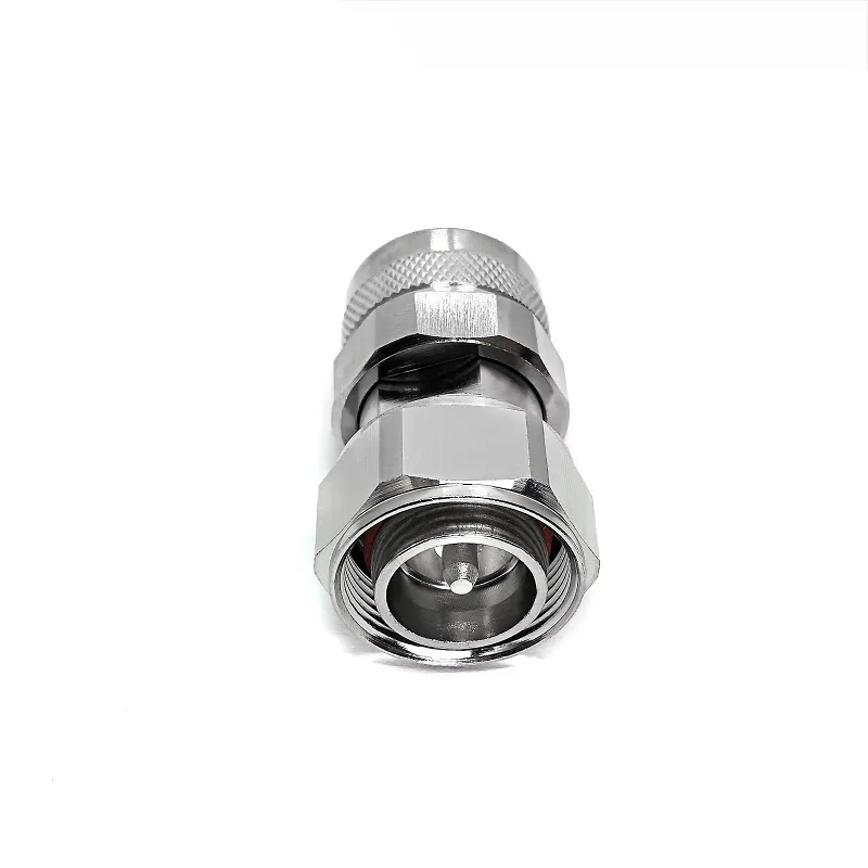 Directly 4.3/10 Mini DIN to N Adaptor 4.3-10 Mini DIN Male to N Type Male Plug RF Coax Coaxial Adapter Converter