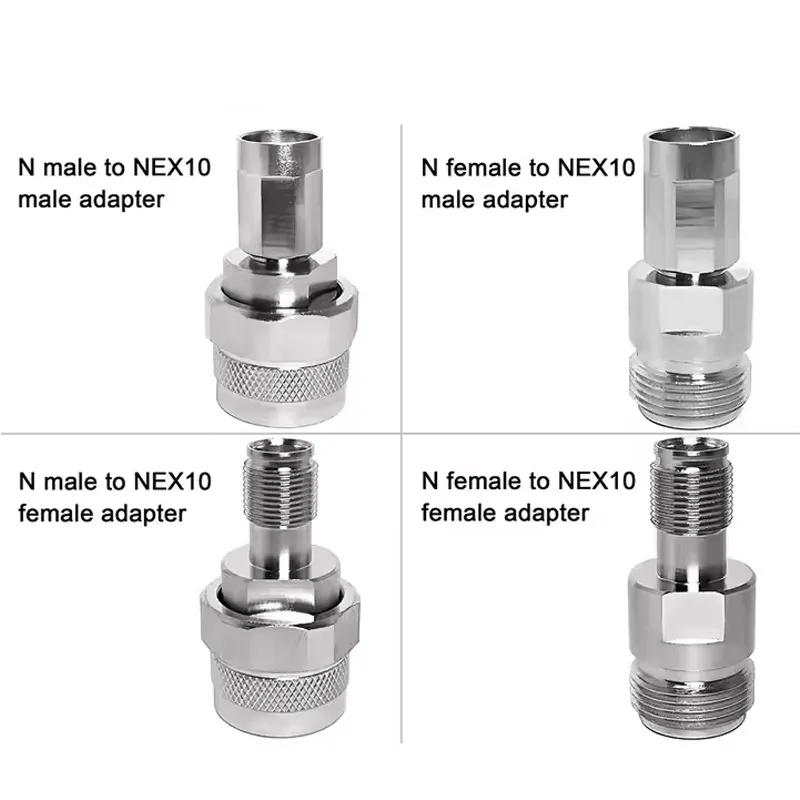RF Nex10 Female N Sma 4.310 L20 Male Plug to Nex10 4.3/10 Coaxial Connector Rf Coax Adapter Converter Adaptor