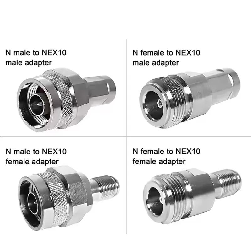RF Nex10 Female N Sma 4.310 L20 Male Plug to Nex10 4.3/10 Coaxial Connector Rf Coax Adapter Converter Adaptor